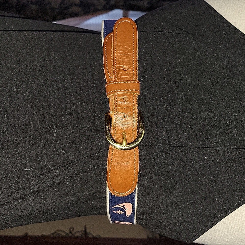 Preston Men's Size 40 Nautical Print Belt